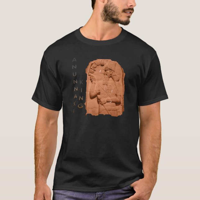 T-shirt Brun de roi d'Annunaki (Devant)