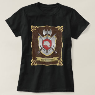 T-shirt Brun de Sigil de crête de bataille de lamantin