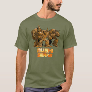 T-shirt Brun d'essaim de Mushi