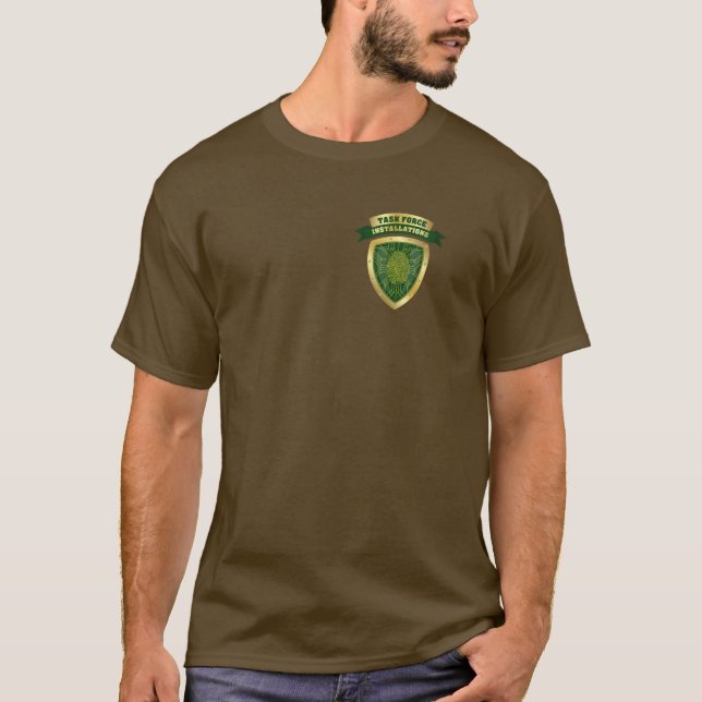 T-shirt brun TFI (Devant)