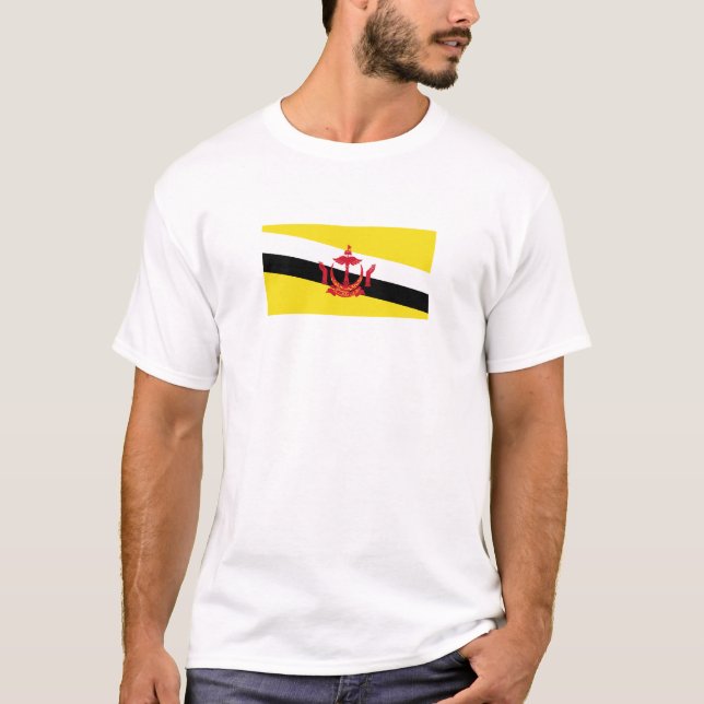 T-shirt Brunei Flag T-Shirt, Patriotic T-Shirts, (Devant)