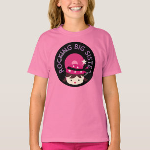 T-shirt Brunette Rocking Big Sister