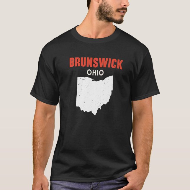 T-shirt BRUNSWICK Ohio USA State America Travel Ohioan (Devant)