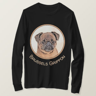 T-shirt Bruxelles Griffon Smooth Painting Original Chien A