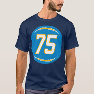 T-shirt Bryan Bulaga Numéro 75 Jersey Los Angeles Chargers
