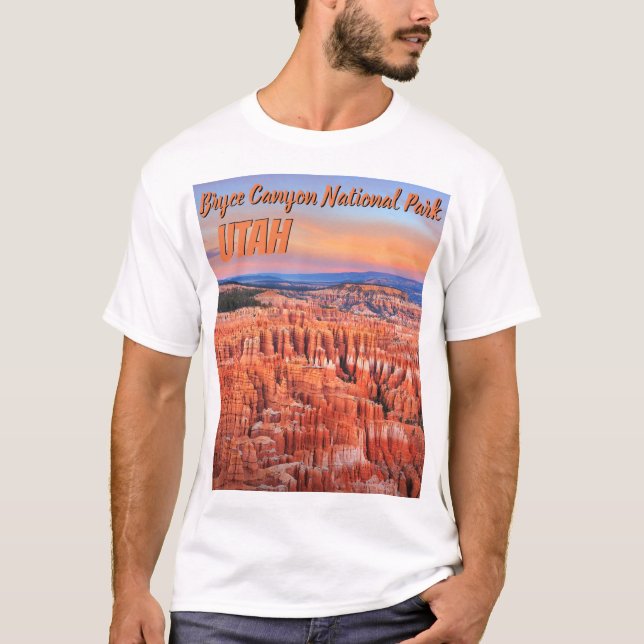 T-shirt Bryce Canyon Desert Sunset Photo (Devant)