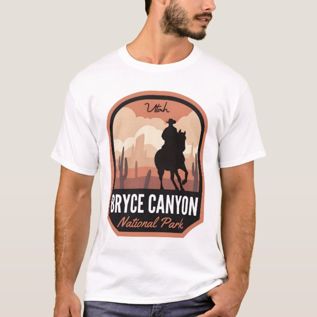 T-shirt Bryce Canyon National Park Desert Cowboy (Devant)