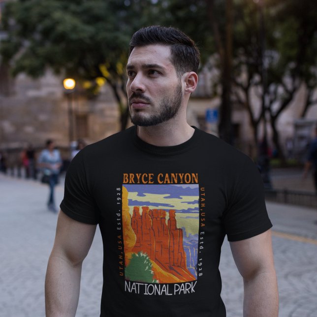 T-shirt Bryce Canyon National Park Utah en état de détress (Créateur téléchargé)