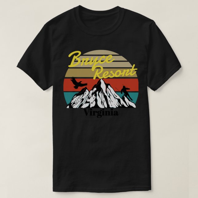 T-shirt Bryce Resort ski Virginie (Design devant)