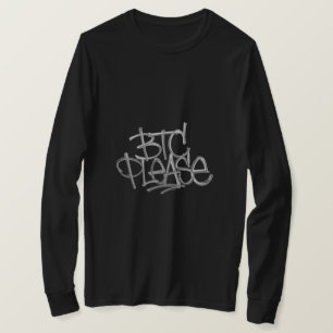 T-shirt "BTC Please" (Noir)