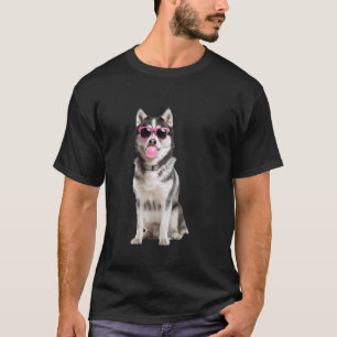 T-shirt Buballe de chewing-gum Husky de Sibérie