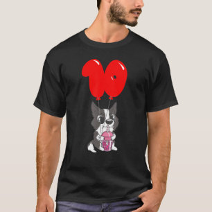 T-shirt Bubble Thé Chiot 10e anniversaire Enfants Balloon