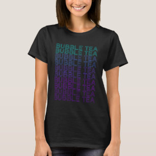 T-shirt Buble Thé Boba Retro Thé Lait
