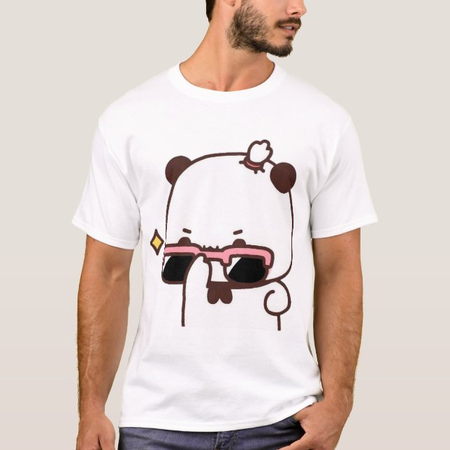 T-shirt BuBu Panda regarde DuDu Bear ❤️ Active (Devant)