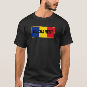 T-shirt Bucarest Bucuresti Roumanie Drapeau Pride roumaine