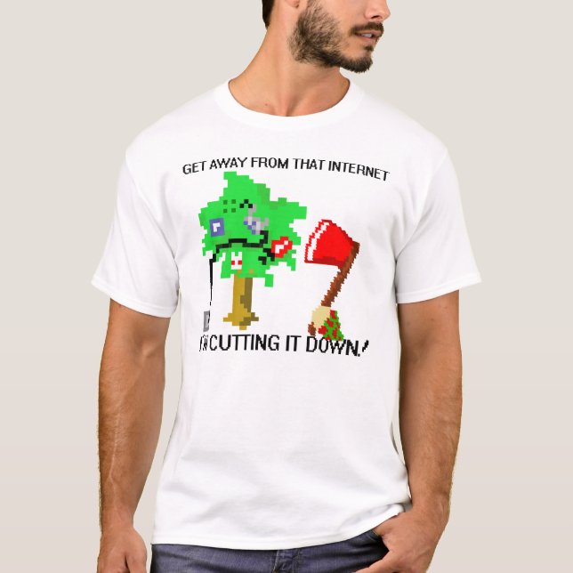 T-shirt Bûcheron d'Internet (Devant)