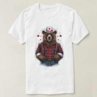 T-shirt Bûcheron Ours Grizzly
