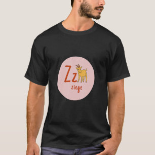 T-shirt Buchstaben des deutschen Alphabets Z Ziege