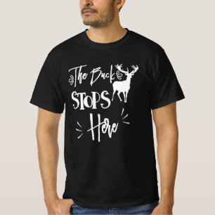 T-shirt Buck Stops Ici Citer Citation Drôle