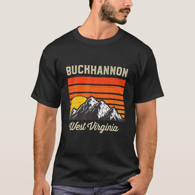 T-shirt Buckhannon West Virginia Retro City State USA (Devant)