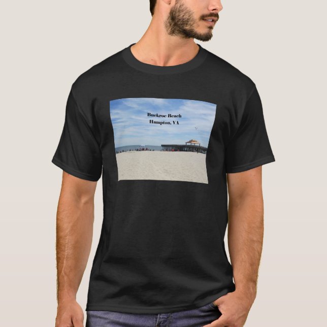 T-shirt Buckroe Beach, Hampton, Virginie (Devant)