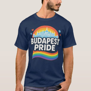T-shirt Budapest Pride LGBTQ+ ciel arc-en-ciel