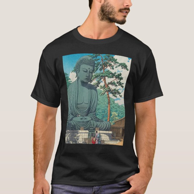 T-shirt Buddha Daibutsu Statue Buddhism Zen Meditation (Devant)