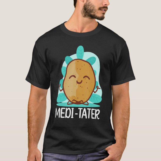 T-shirt Buddhism Buddhist Buddha Potato Medi  Tater (Devant)