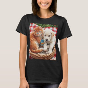 T-shirt Buddies rouges, blanches, bleues