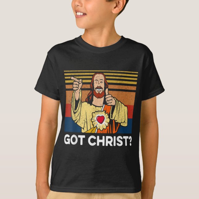 T-shirt Buddy Christ Cool de Noël Jésus Christ Religieux C (Devant)