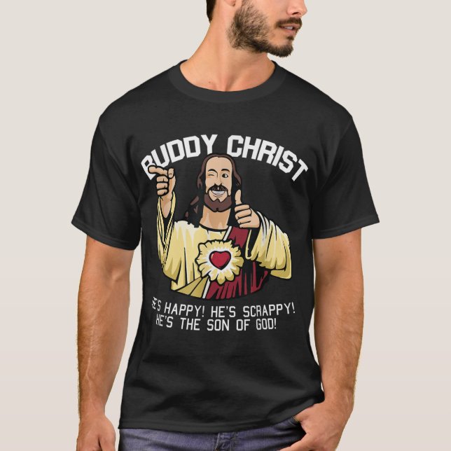 T-shirt Buddy Christ Cool de Noël Jésus Christ Religieux C (Devant)