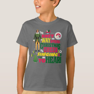 T-shirt Buddy l'Elfe Citation graphique de Noël