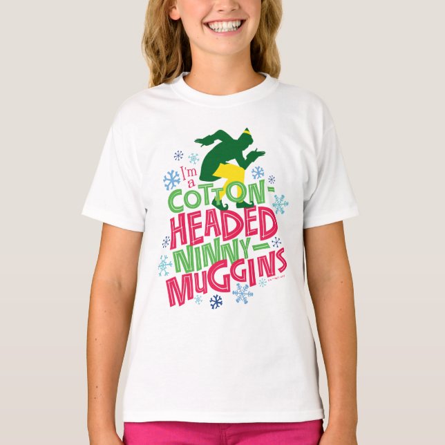 T-shirt Buddy l'Elfe | Ninny-muggins en coton (Devant)