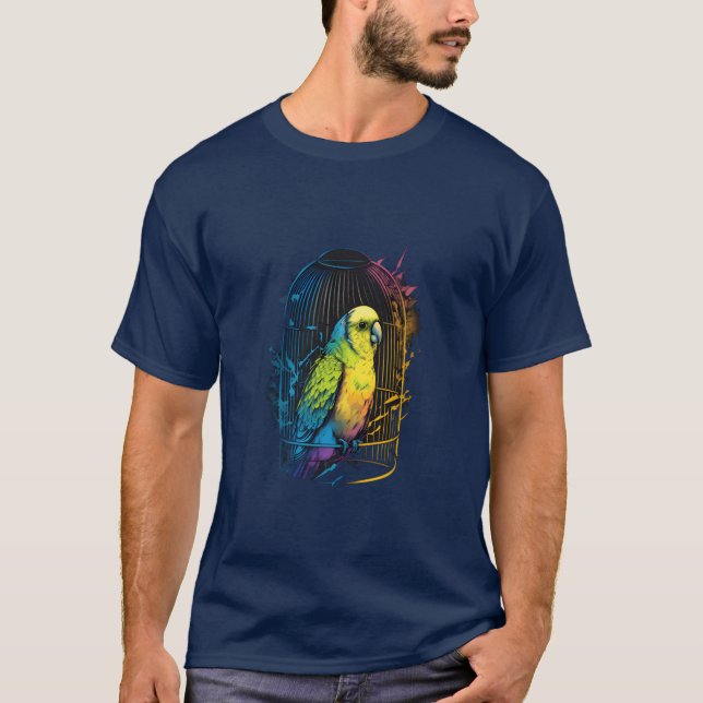 T-shirt Budgie Budgerigar Parakeet Bird Animaux de compagn (Devant)