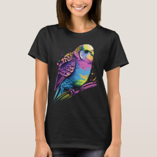 T-shirt Budgie Budgerigar Parakeet Oiseau esthétique Vapor