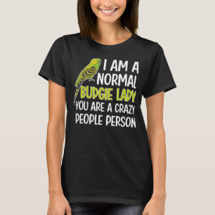 T-shirt Budgie Lady Budgie Propriétaire Budgerigar Budgie 