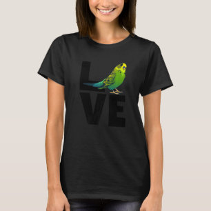 T-shirt Budgie Pour Les Femmes Budgerigar Parrot Puffin Pa