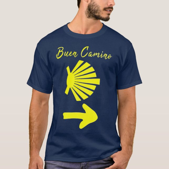 T-shirt Buen Camino de Santiago de Compostela St James (Devant)