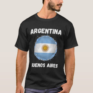 T-shirt Buenos Aires Argentine Drapeau Argentin Vintage Ca