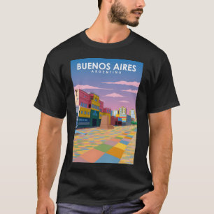 T-shirt Buenos Aires Argentine Vintage Minimal Retro City