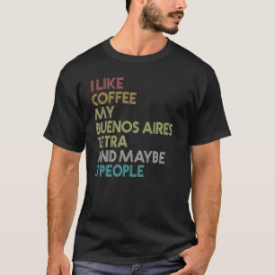 T-shirt Buenos Aires Tetra Poisson Café Aquarium Vintage R