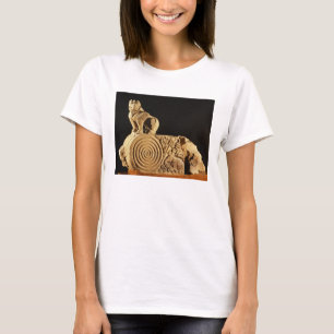 T-shirt Buff sandstone architrave with griffin, Sanchi, MP