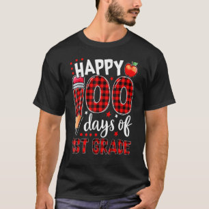 T-shirt Buffalo Plaid 100 Jours De Première Année 100E Jou