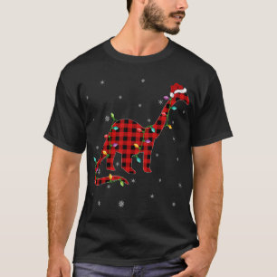 T-shirt Buffalo Plaid Family Matching Brontosaurus Christa