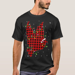 T-shirt Buffalo Plaid Family Matching Dove Bird Christmas