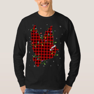 T-shirt Buffalo Plaid Family Matching Dove Bird Christmas