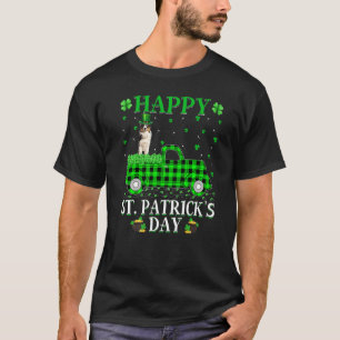 T-shirt Buffalo Plaid Green Truck Australian Shepherd Part