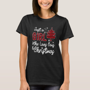 T-shirt Buffalo Plaid Juste Une Fille Qui Aime Les Vaches