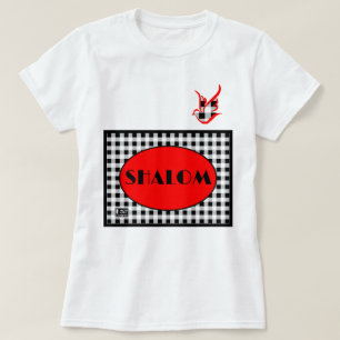 T-shirt Buffalo Plaid Shalom Dove