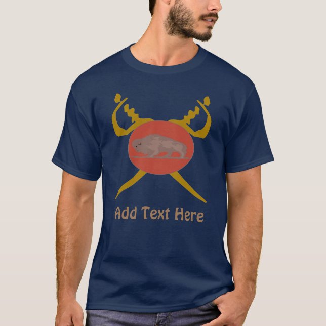 T-shirt Buffalo Soldier Design ajouter un texte (Devant)